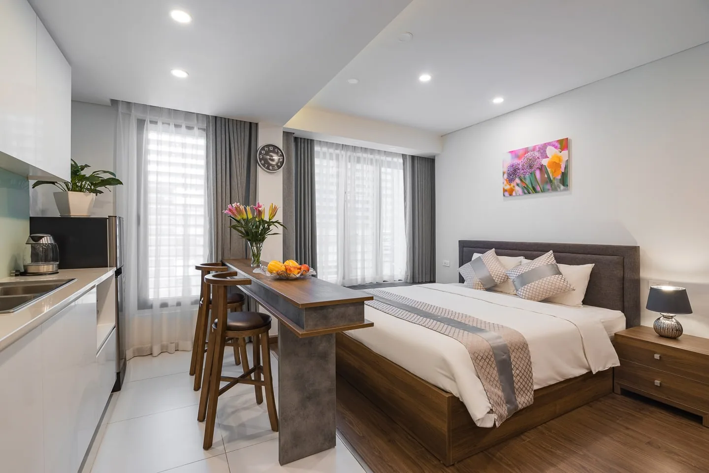 Căn studio có bếp tại Narcissus Tức Mặc, Hà Nội
